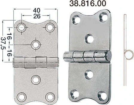 Oscultati S.S hinge