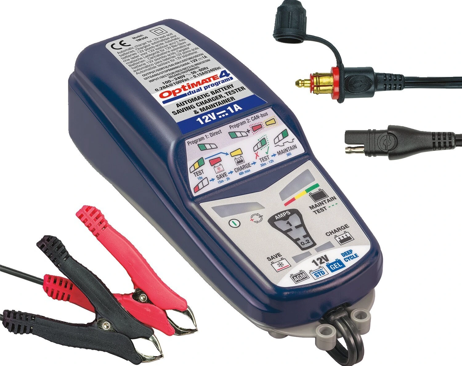 Tecmate OptiMATE, 4 12V CAN-bus edition battery charger