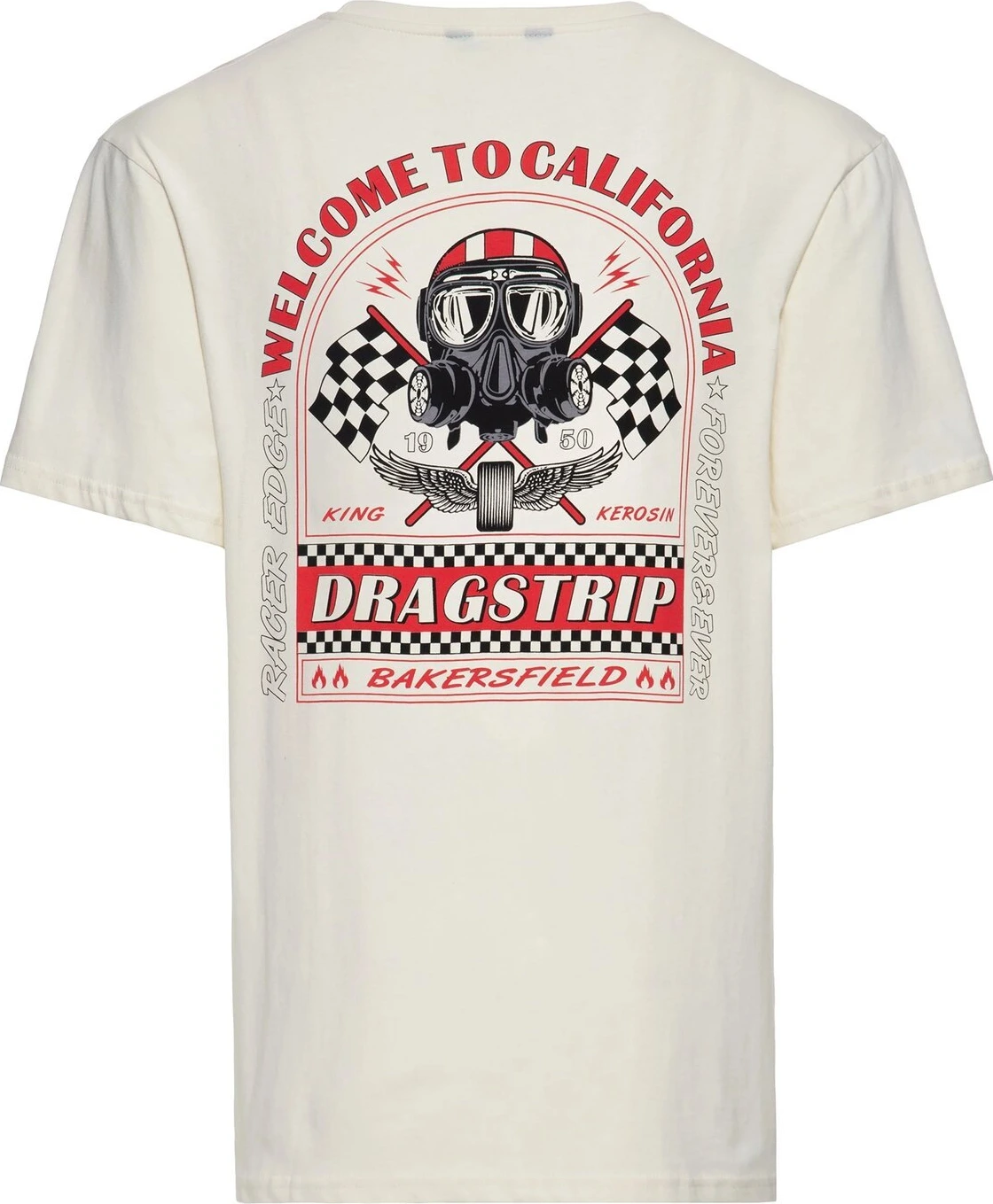 King Kerosin Welcome to California t-shirt, offwhite, 2XL