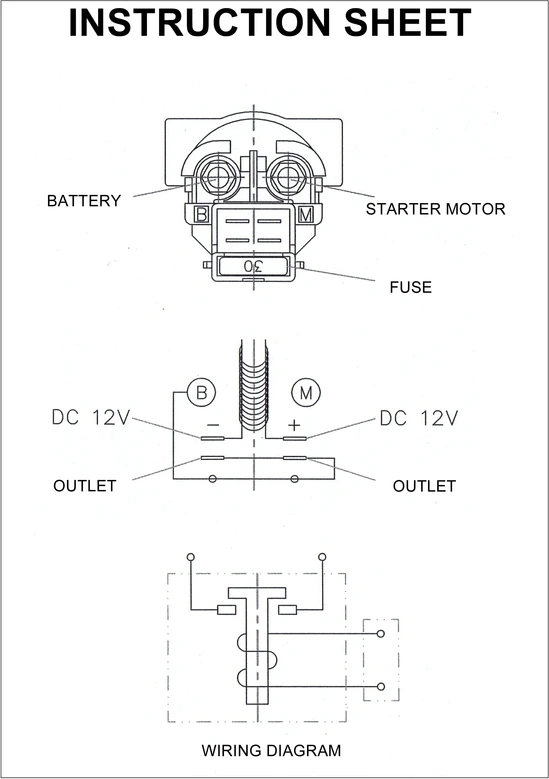 Sixty5 реле стартера 12v30a