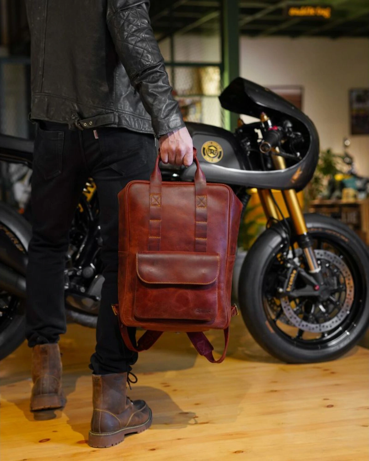 Trip Machine Eastwood backpack, cherry Red, Red