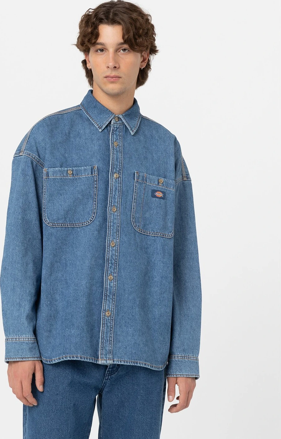 Dickies Houston shirt classic blue, L