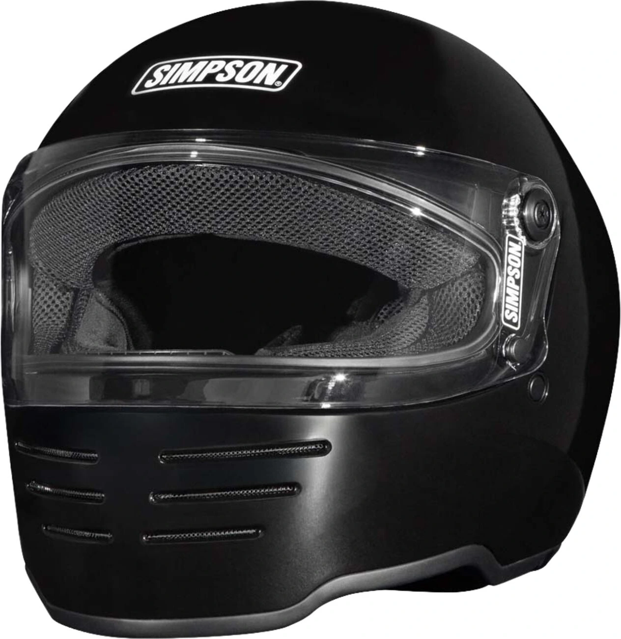 Simpson M62 helmet, Black, S, glossy