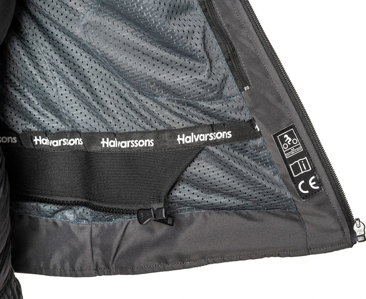 Halvarssons Textile Jacket Arvika Black/grey 48