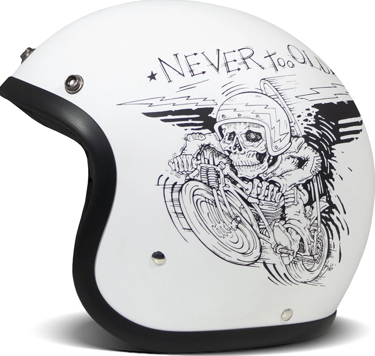 DMD Retro helmet Oldie, White, S, Matte