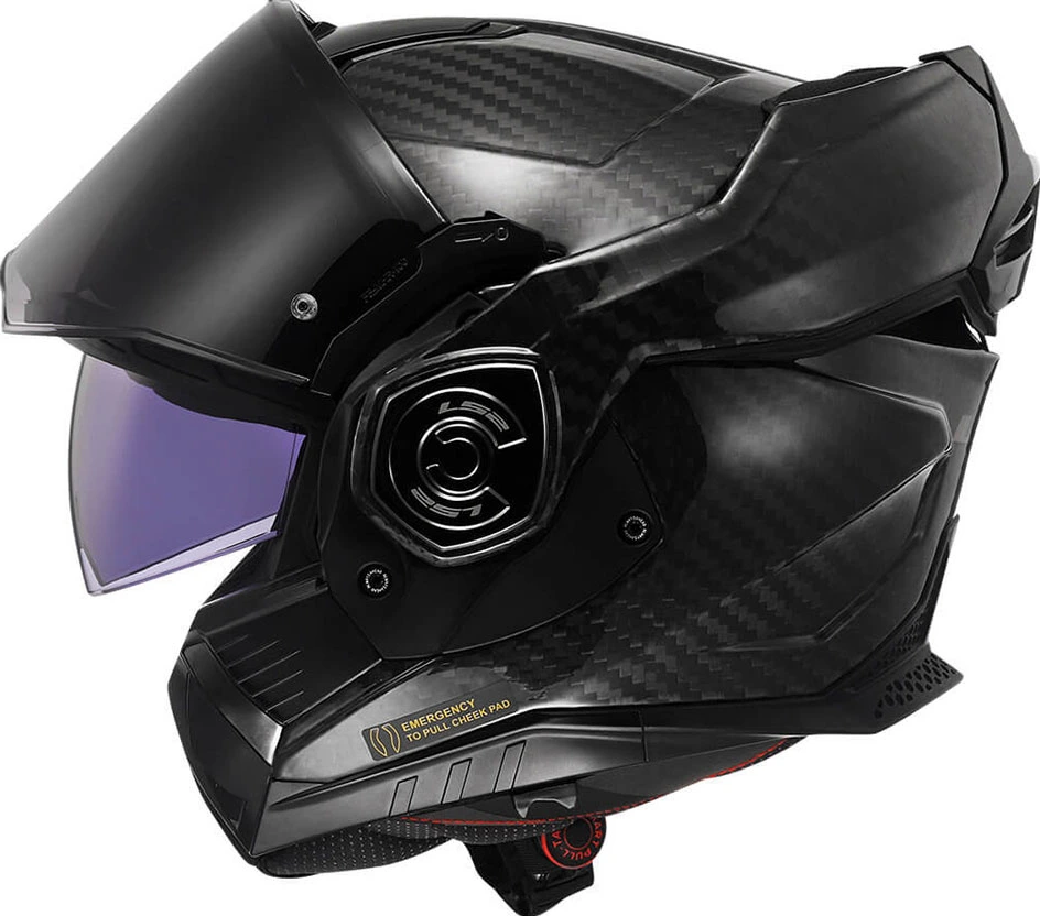 LS2 FF901 ADVANT X SOLID CARBON helmet - Gloss Black, S