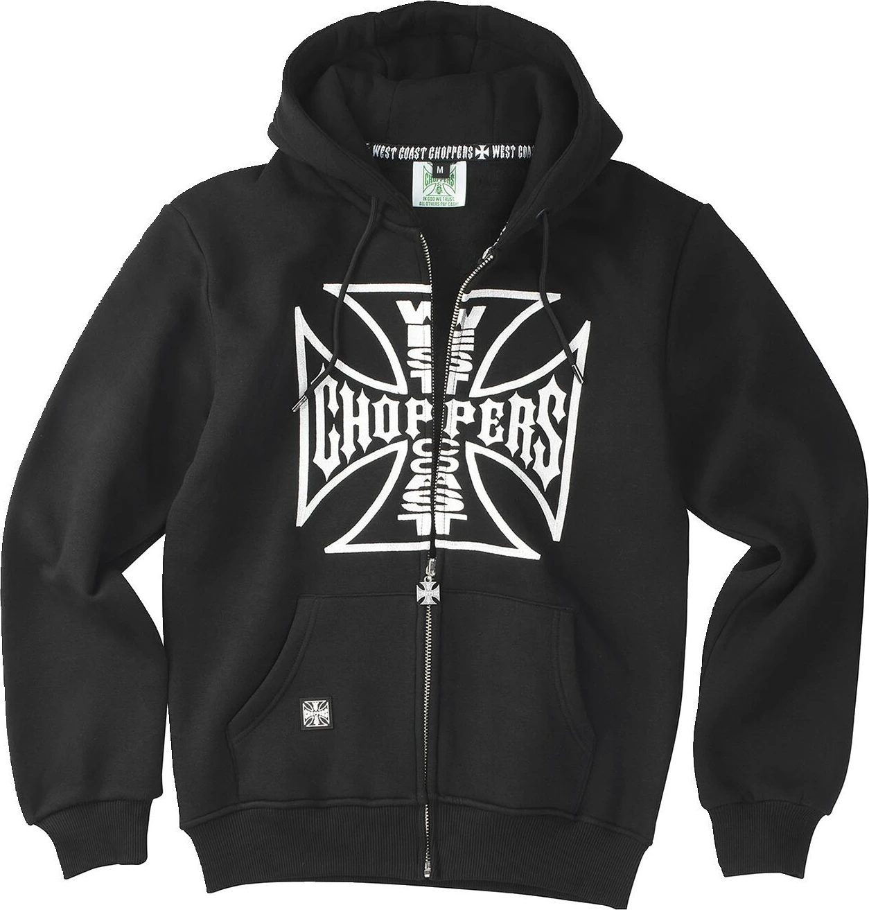 WCC OG logo zip hoodie, Black, S