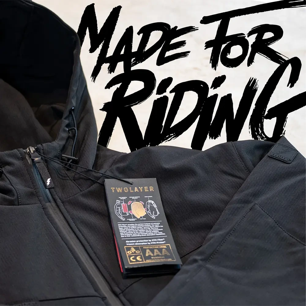 JACKET HOOD XTM V3 RIP STOP SOFTSHELL BLACK SM