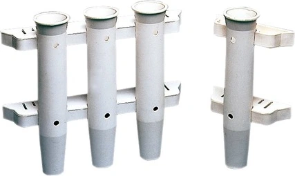white nylon 3 rods wall holder
