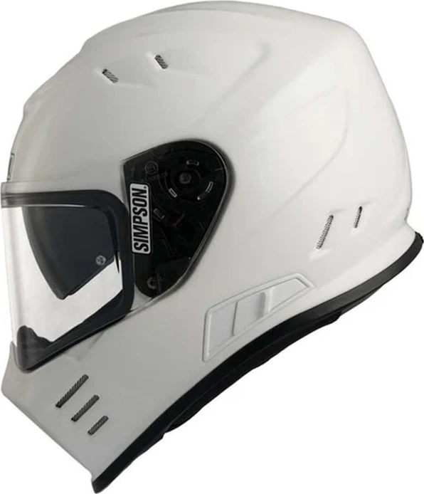 SIMPSON Helmet Venom 06 solid gloss white, S