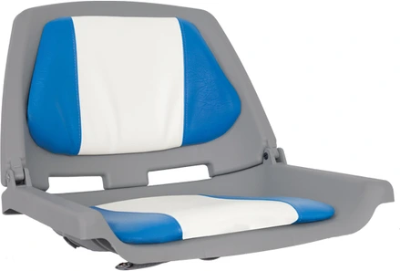 OS FISHERMANS SEAT FOLDING PADDED BLUE/WHITE