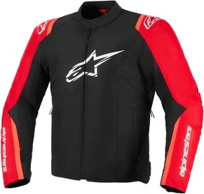 Alpinestars Jacket T-SPS v2 Waterproof Black/Red Fluo, M