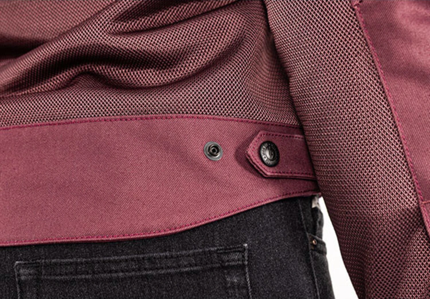 John Doe Aero mesh jacket women, bordeaux Red, XS