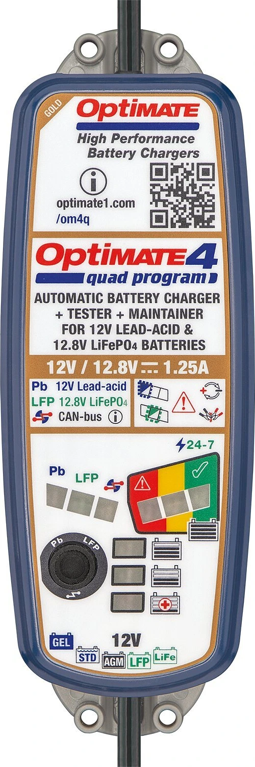 Tecmate, OptiMATE 4 Quad Program 12V battery charger