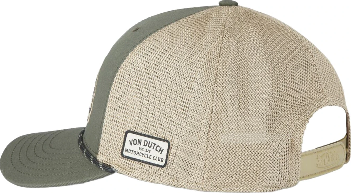 Von Dutch Semi curve cap, skull Green
