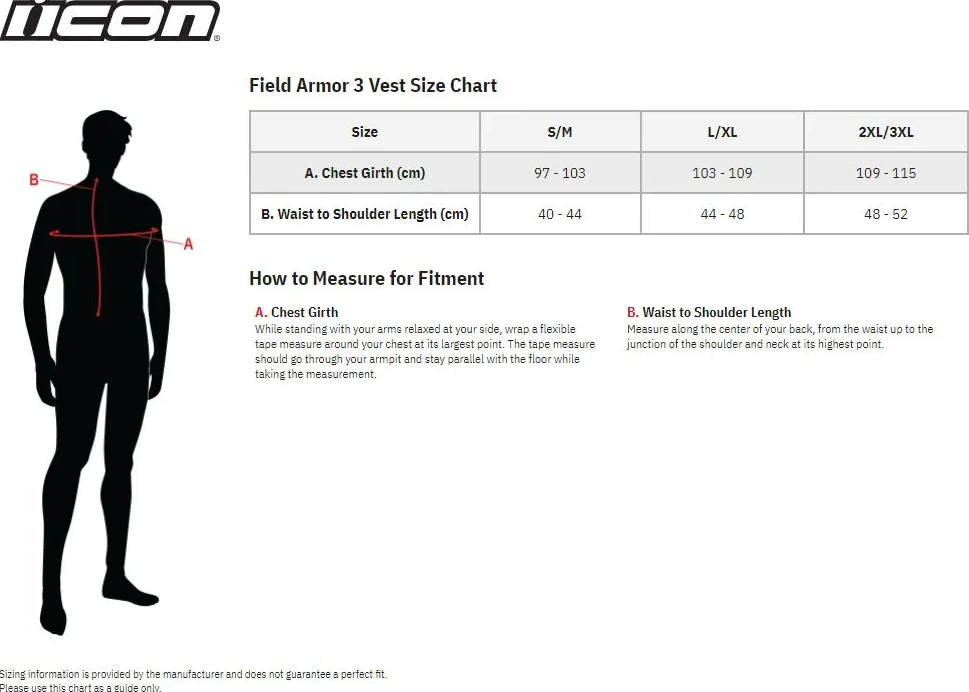VEST FLD ARMOR3 STL S/M