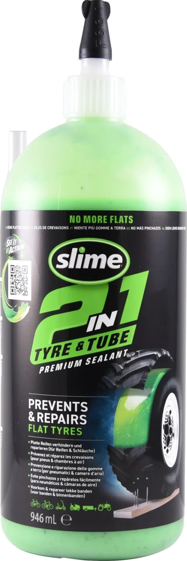 SLIME 2IN1 hermētiķis bezkameru riepām 946ML/32 OZ
