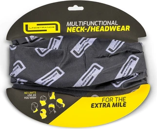Lindstrands neck warmer Neck tube L Black/grey