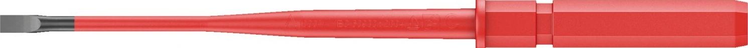 Wera compact inter-changeable screwdriver shaft slotted, Black, 154 mm