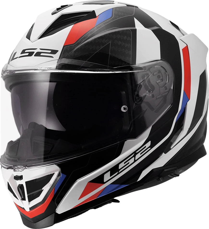 LS2 FF818 STORM III SPORTY ķivere - balta/zila/sarkana, 2XL