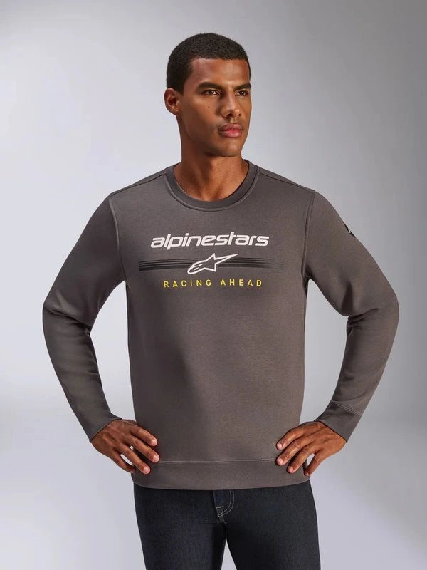 Alpinestars Fleece Bettern Crew Charcoal, XXL