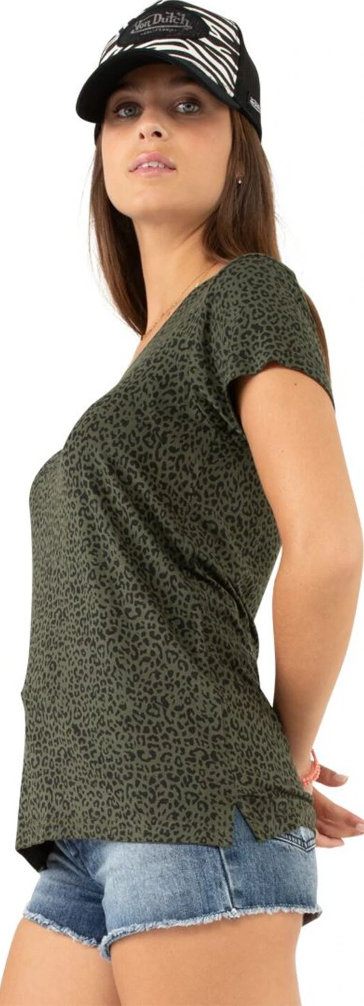 Von Dutch Fluide female t-shirt green, XS