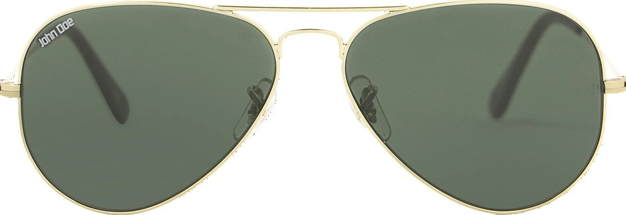 John Doe Aviator sunglasses, Gold, shiny