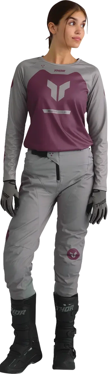 PANTS WOMENS RIDEMODE MENACE PURPLE/GRAY 11/12