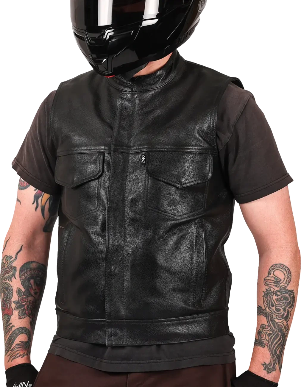 VEST MULHOLLAND LEATHER LARGE