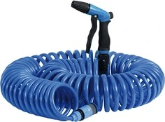 Retractable hose f. boat washing 40'