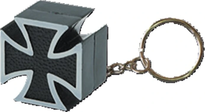 Triktopz Cross pin key chain, Black