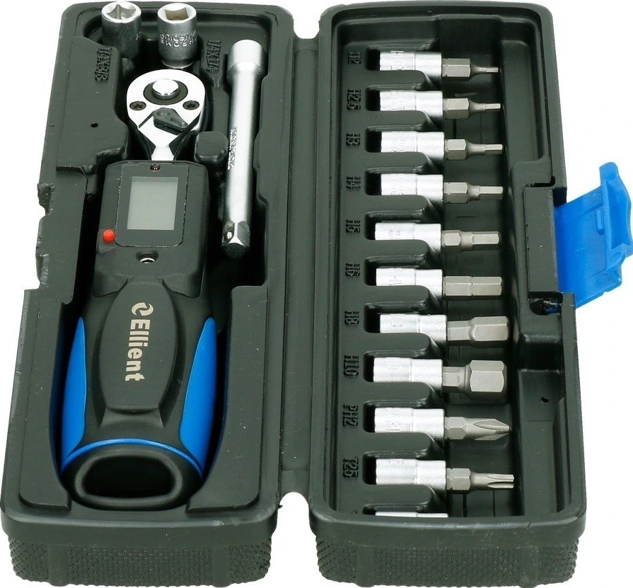 1/4" Dr. Pre-set digital torque wrench 6-30Nm with bit sets