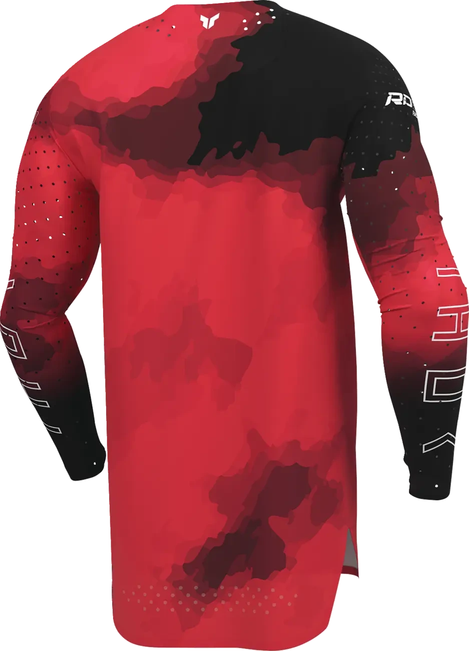 JERSEY SPORTMODE CARBON BK/RD S
