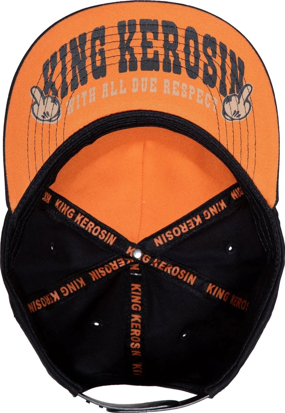 King Kerosin Titties, Beer & Choppers flat cap, Black