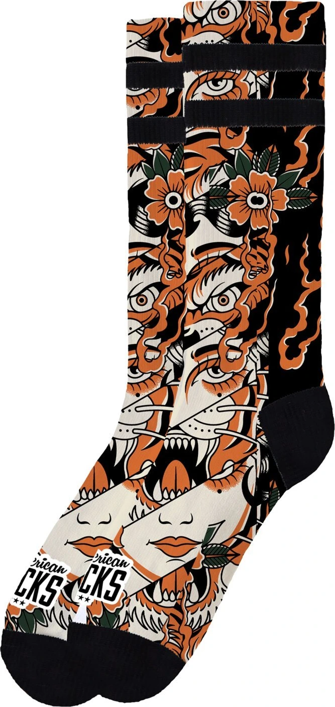 American Socks Instinct Signature socks, Orange, L/XL