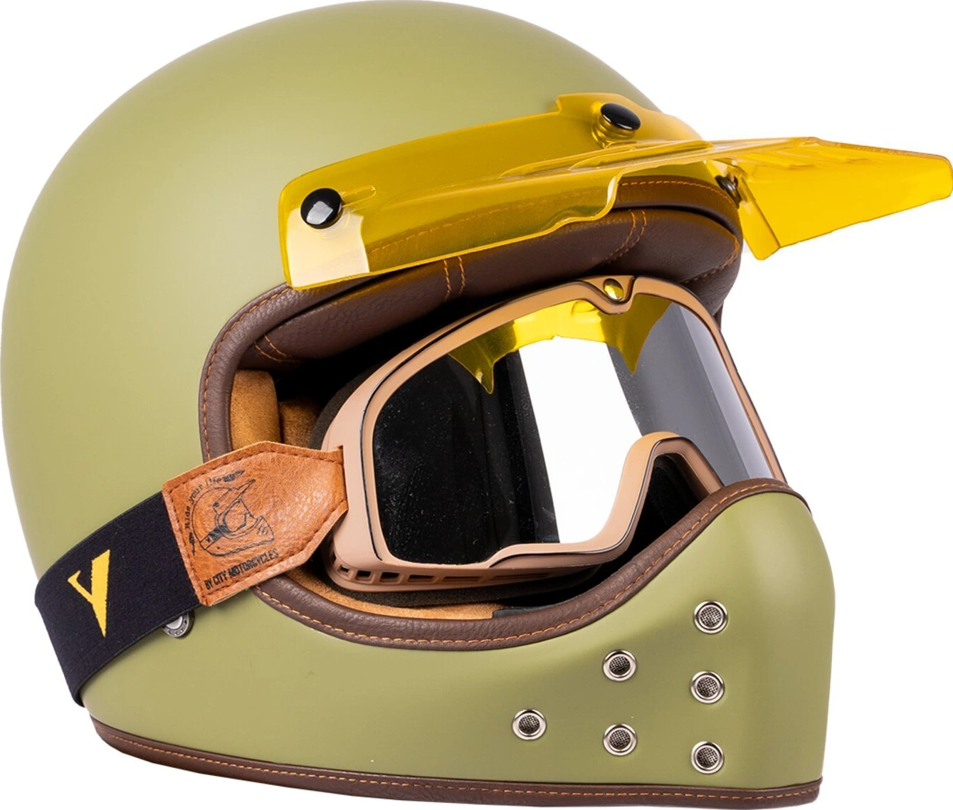 By City The Rock helmet, Green, XS, Matte