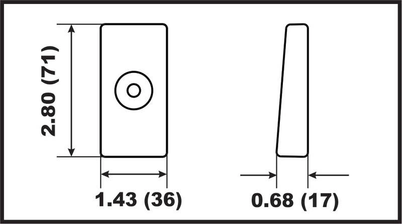 Anode alu Side Pocket Honda BF60-BF250 (2-pack)