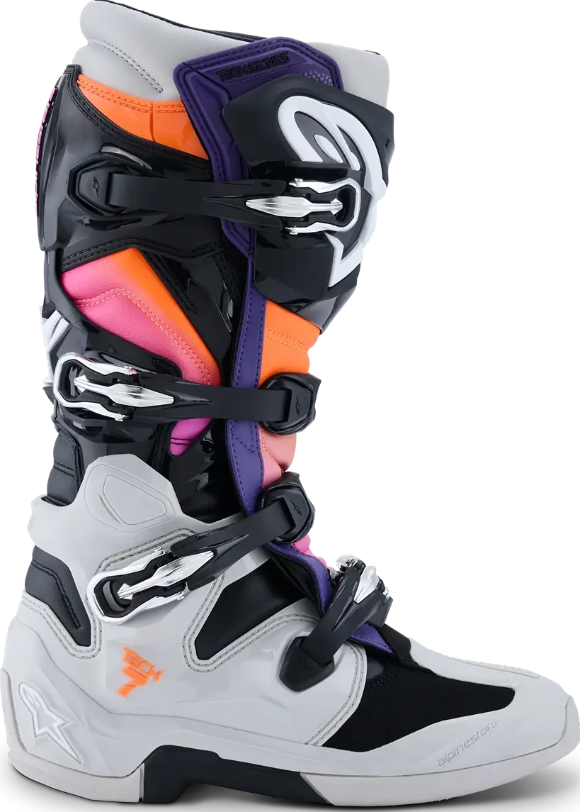 BOOT TECH 7 BLK/LT GY/ORG FL/MAG 5