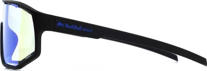 Spect Red Bull Dash Pro Sunglasses Soft Black w Photochromic Blue Mirror lens