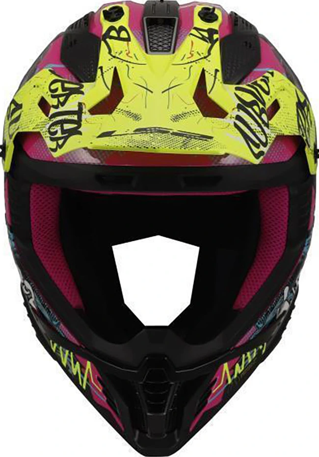 LS2 MX708 FAST II GORILLA helmet - Purple H-V Yellow, 3XL