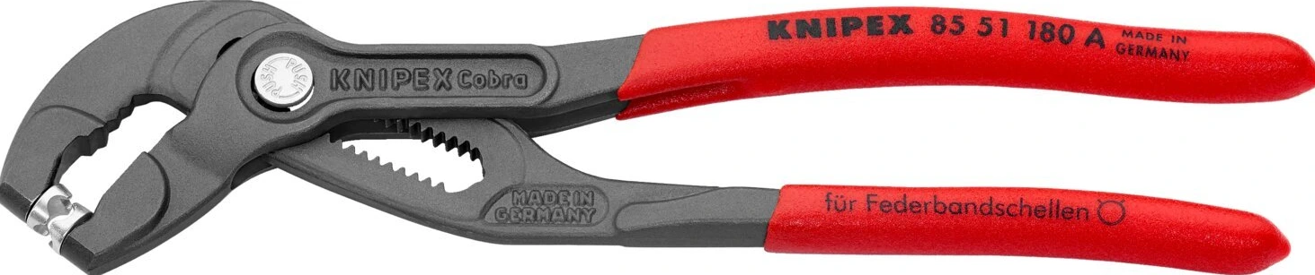 Knipex spring hose clamp pliers 180mm, Gray