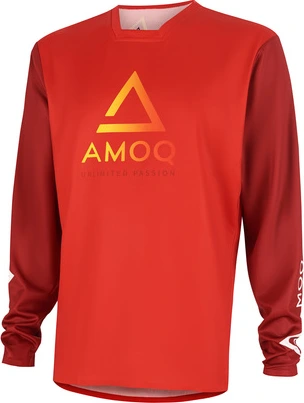 AMOQ Ascent Comp Jersey Red-Dk Red, XL