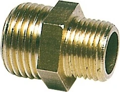 Brass double nipple (reduced)