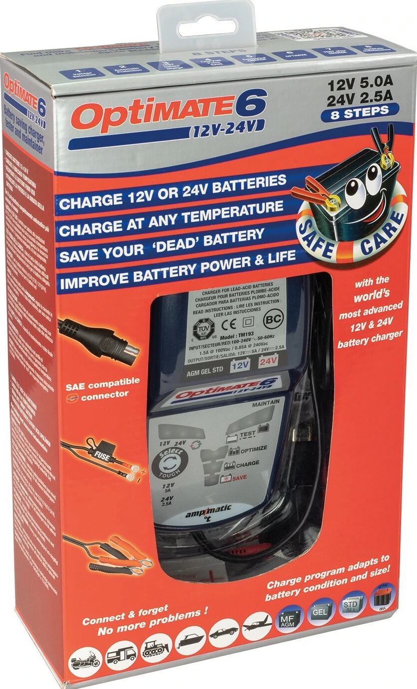 Tecmate OptiMATE 6, Select battery charger