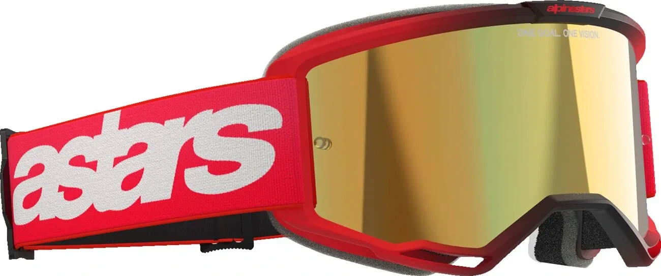 GOGGLE VISION 5 BLAZE RED MIRROR-GLD