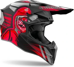 Airoh Helmet Wraaap Cyber red matt, XS
