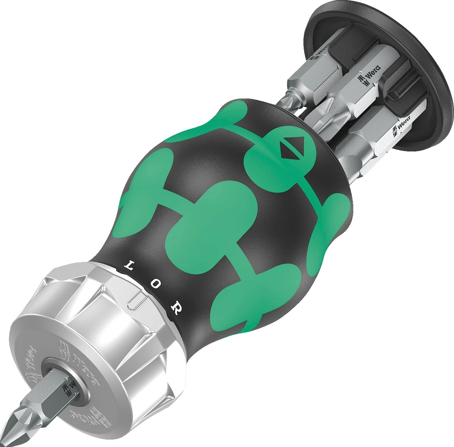 Wera Kraftform Kompakt Stubby magazin with rachet, Black
