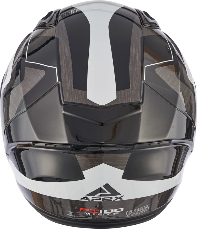 APEX Helmet FI100 Valencia grey/black/red XS