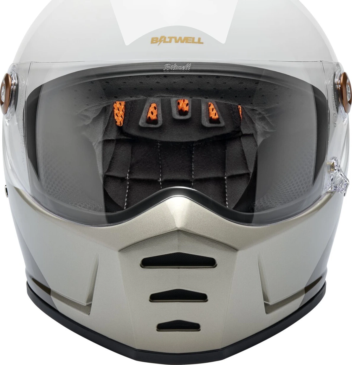 Biltwell Lane Splitter helmet intersection gold/silver/bronz, S, Metallic