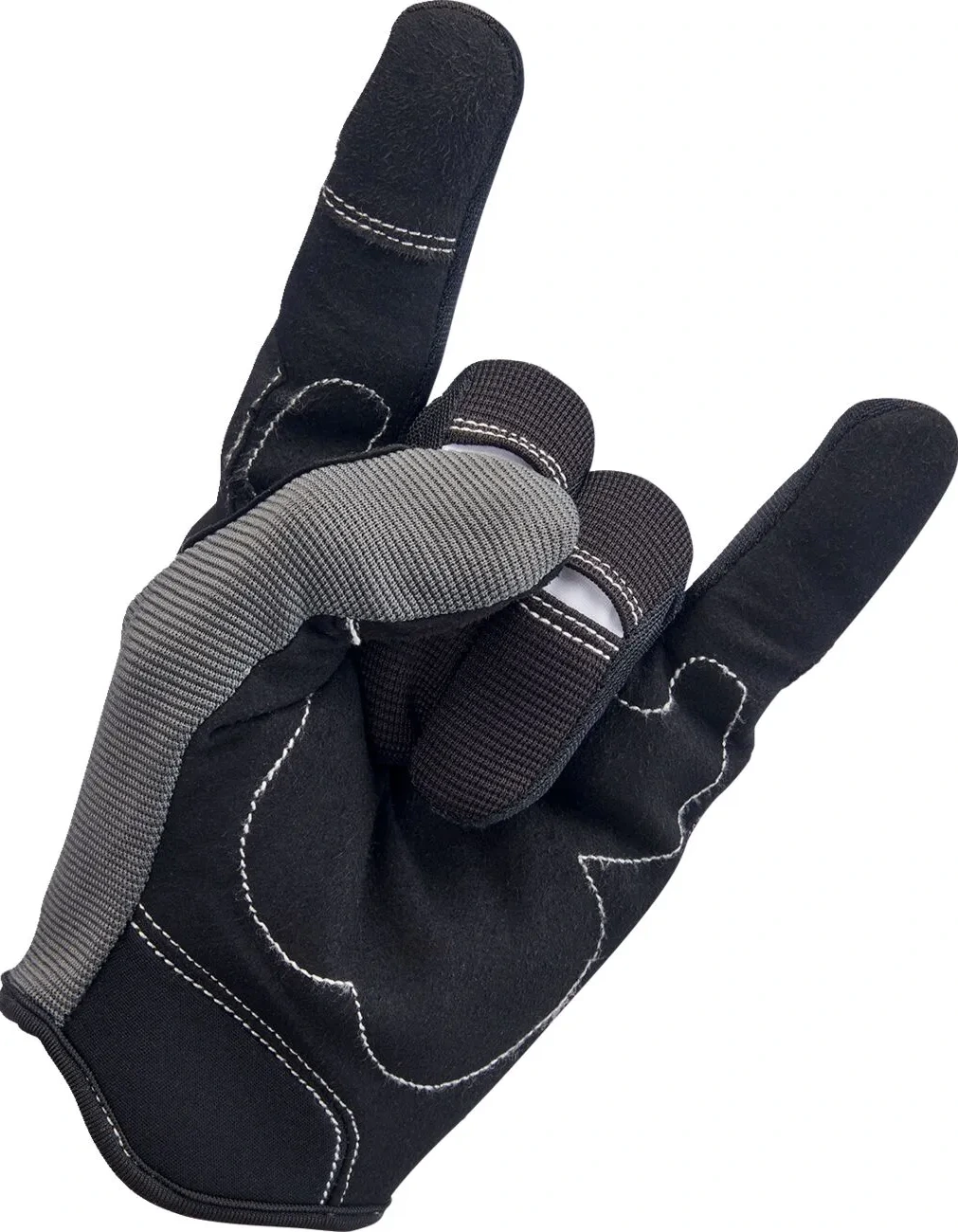 GLOVES MOTO GRY/BLK SM
